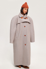 Пальто реглан миди