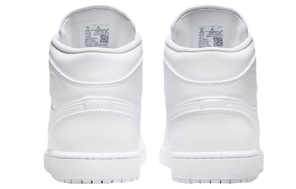 Кроссовки Jordan Air Jordan 1 Mid "Triple White"