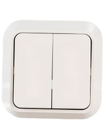 Выключатель 2-кл с подсветкой MAKEL 45123