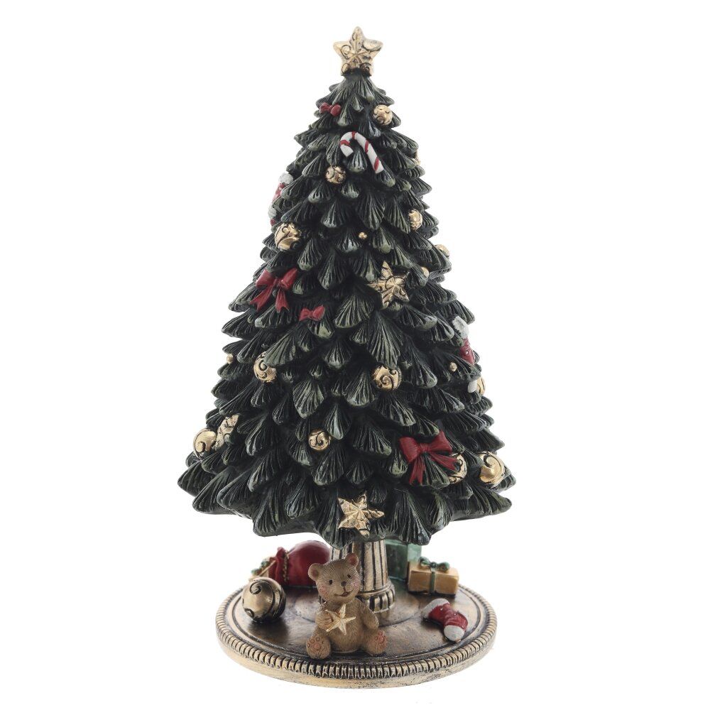 GAEM Фигурка декоративная (мех.завод,муз, движ) "Ёлка", L12 W12 H22,5 см