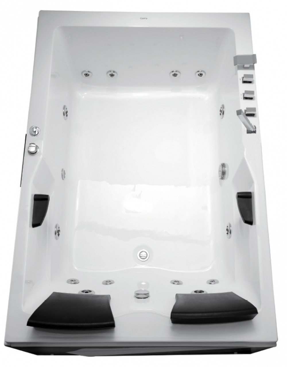 Акриловая ванна Gemy G9061BL 182х122 с гидромассажем