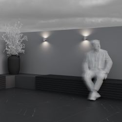 Уличный настенный светодиодный светильник Maytoni Orbit O490WL-L6W3K