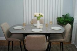 Стол керамический "Раунд" (Серый), ДСВ-Мебель, г. Пенза