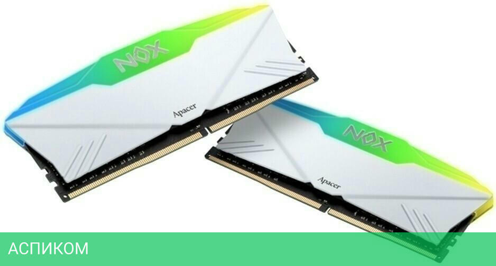 Оперативная память Apacer NOX RGB White Gaming Memory 32GB DDR4 (AH4U32G36C25YNWAA-2)