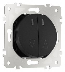 Выключатель для жалюзи с подсветкой без рамки Arte Milano 202 202.39-2.black