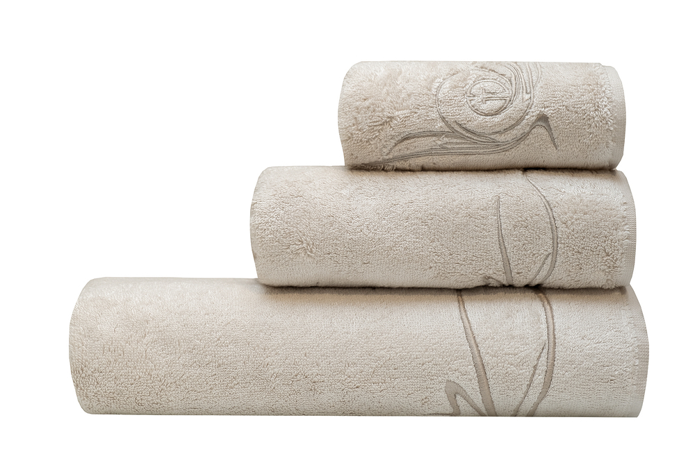 Полотенце 50х90 Garda Decor Лирика бежевое