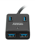 Картридер USB - Xaб Ginzzu GR-384UAB (4USB 3.0) + адаптер