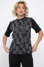 Футболка Мириам (черная) Б14811-10М LT Collection