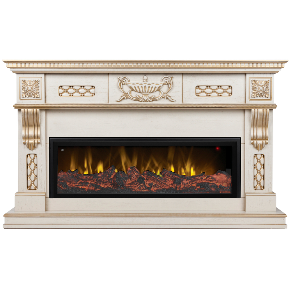 Каминокомплект Real Flame Corsica 42/BV WT с очагом Beverly 1000 (без обогрева)