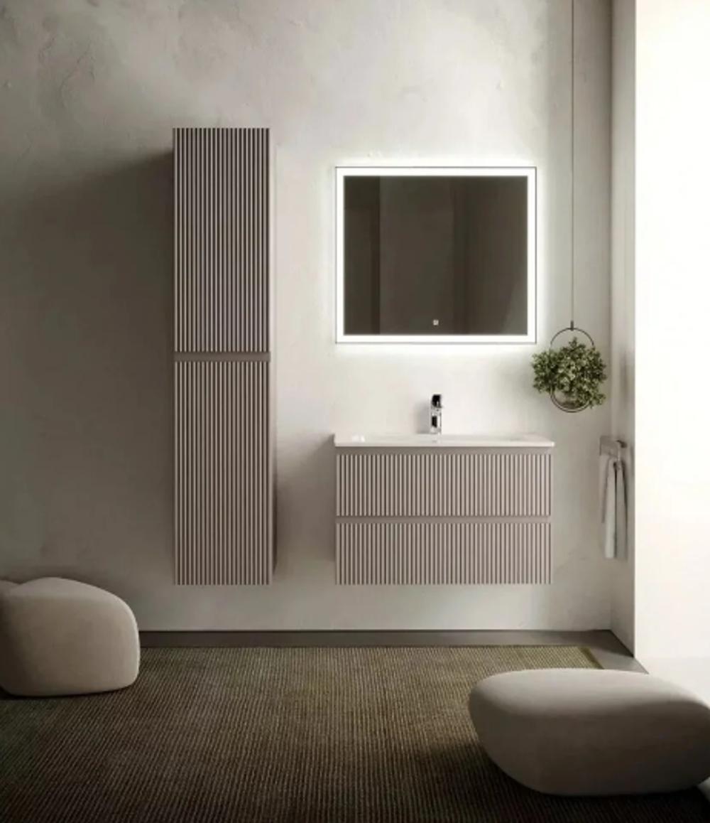 Тумба подвесная SANCOS Snob R 995х445х500, c двумя ящиками оснащенными доводчиками, Doha Soft, арт.SNR100SM