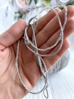 Пряжа хлопковая с люрексом