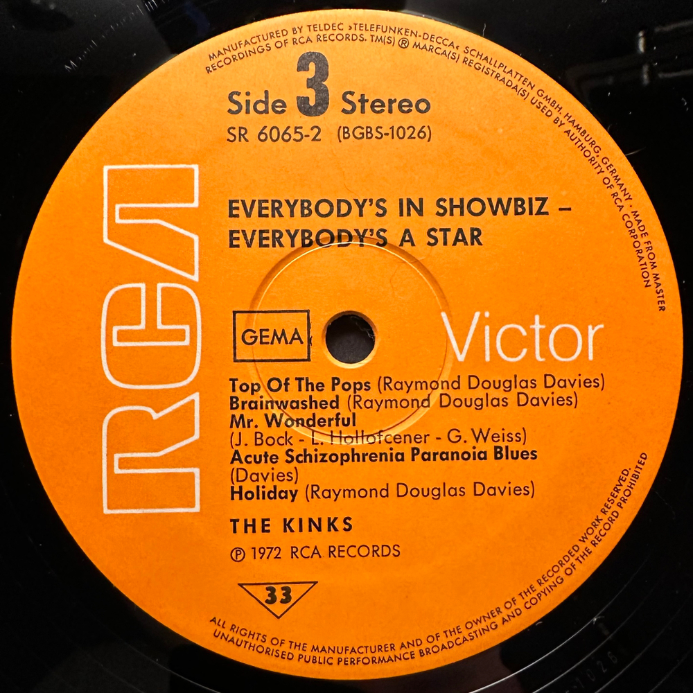 The Kinks - Everybody's In Show-Biz - Everybody's A Star 2LP (Германия 1972г.)