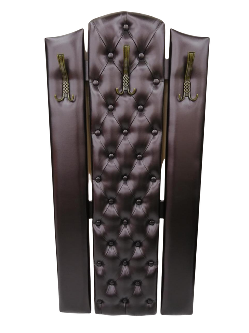 Вешалка с каретной стяжкой Версаль кожзам венге дерево