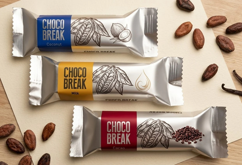 Печенье с шоколадом "Choco Break" с шоколадно-ореховой начинкой 21 гр