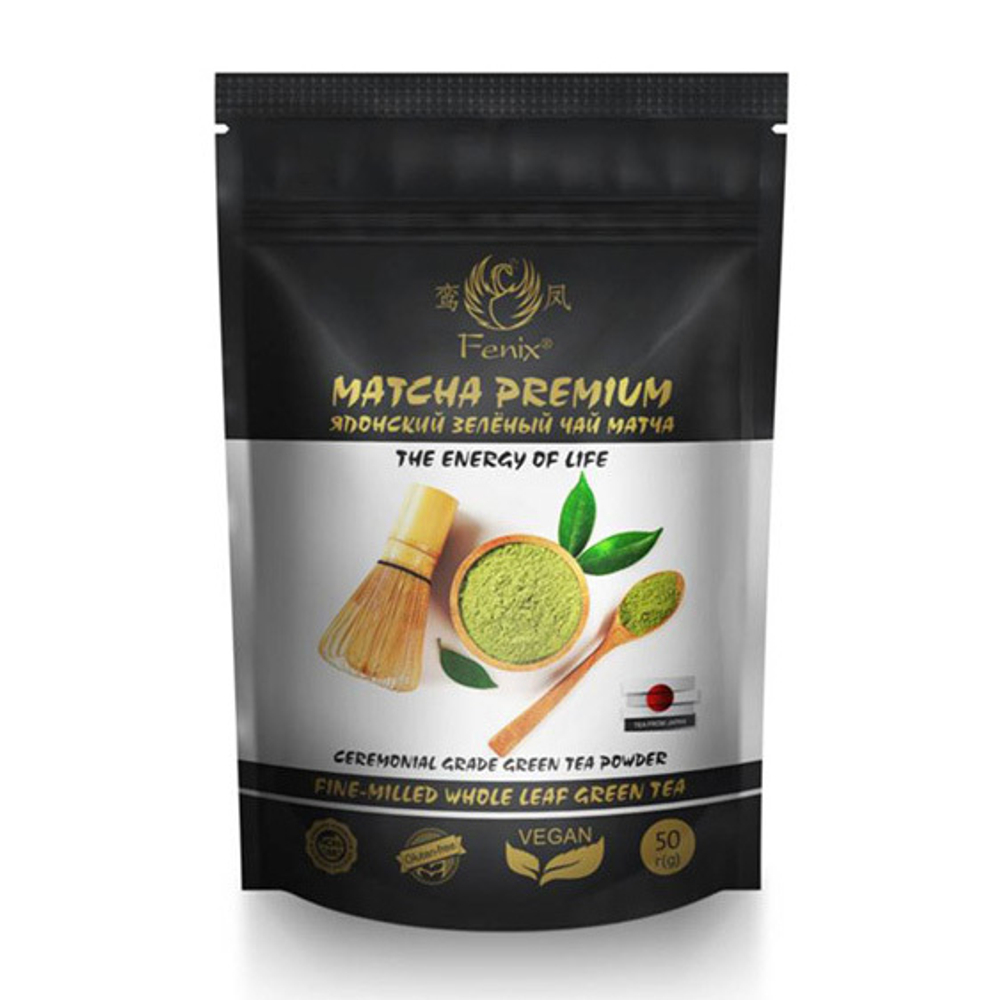 Японская матча премиум Fenix (Matcha Premium) РЧК 100г