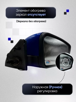 Зеркала ваз 2108-2109 2113-2115 Наружная регулировка