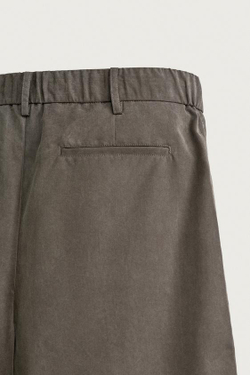 ZARA СТРУЯЩИЕСЯ ШОРТЫ RELAXED FIT, РОЗОВАТО-КОРИЧНЕВЫЙ