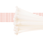 Стяжка - хомут кабельная нейлоновая КСС 4х300 белые — 100 шт/уп