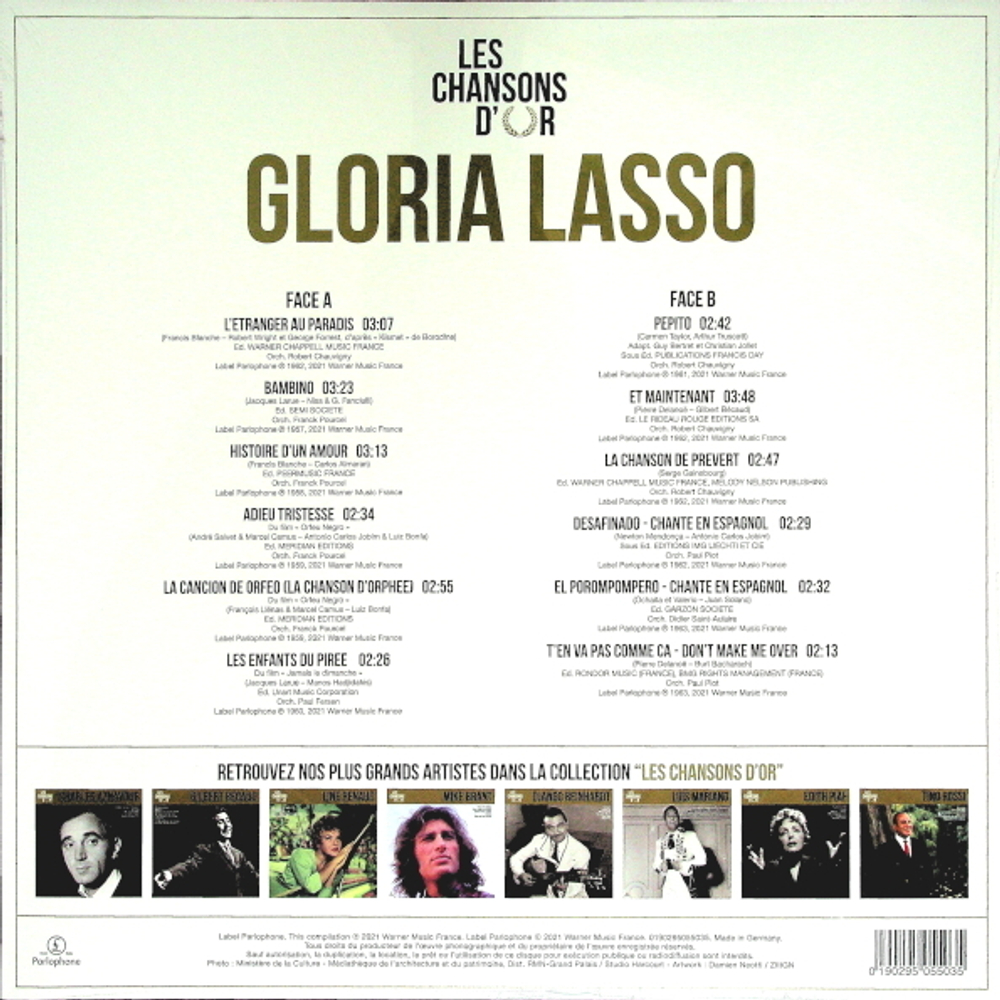 Gloria Lasso / Les Chansons D'or (LP)