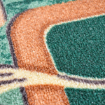 Коврик 40*60см Люксор Люкс Принт, ворс 3мм, зеленый (ассорти)