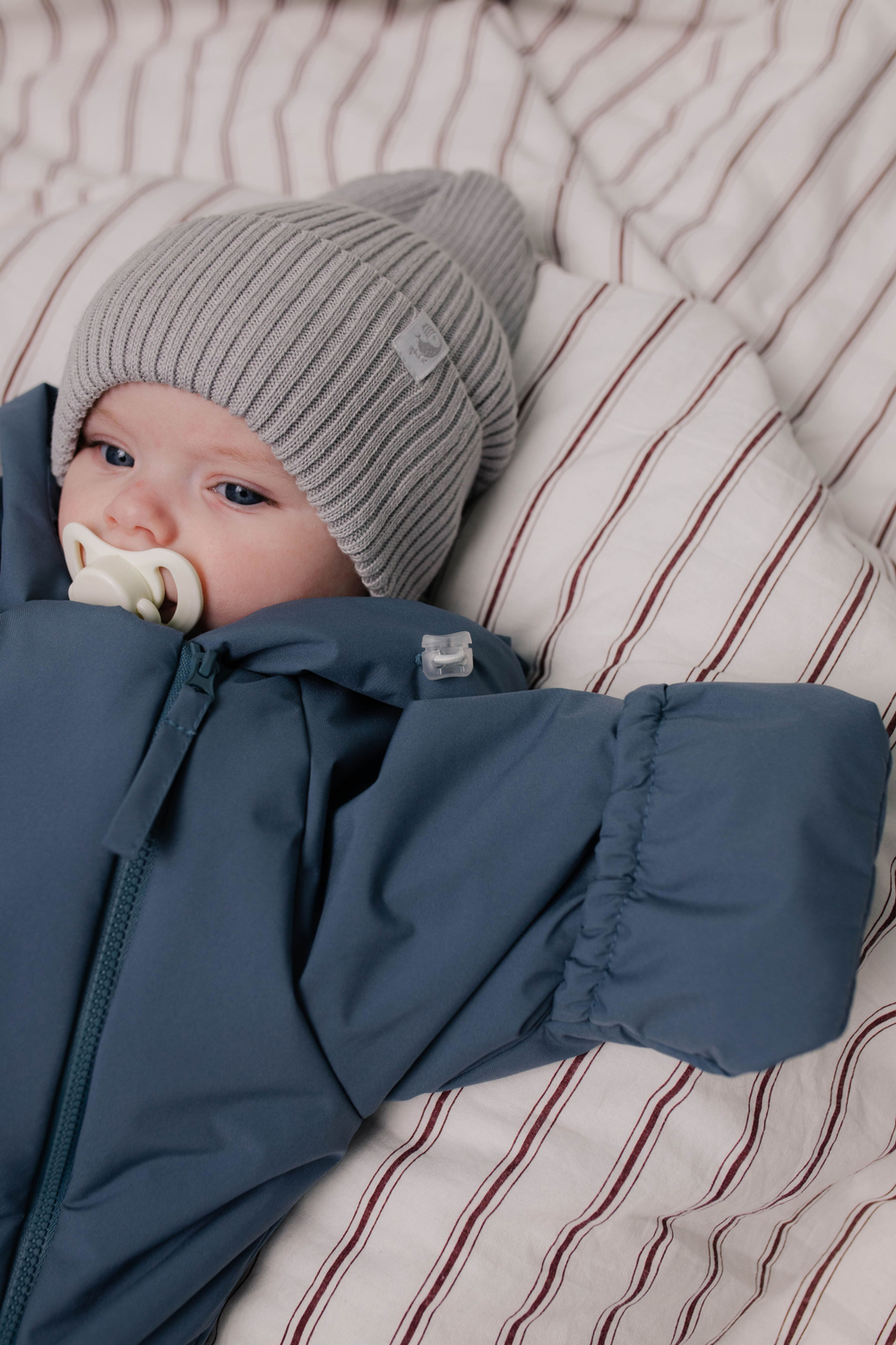 6000-13 Шапочка-колпачок вязаная (серый)