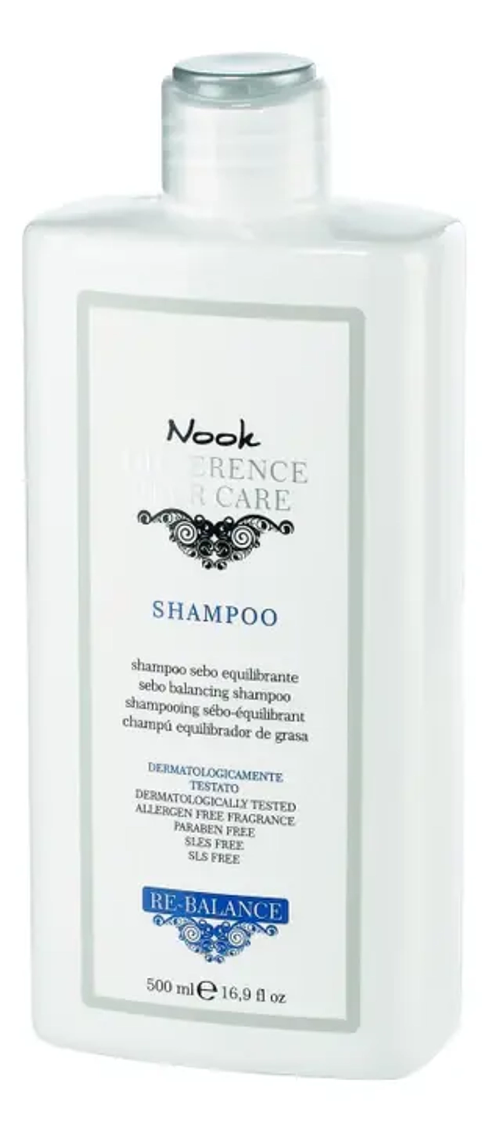 Nook Возрождение Шампунь для кожи головы, склонной к жирности Ph 5,0 - Re-Balance Shampoo , 500 мл
