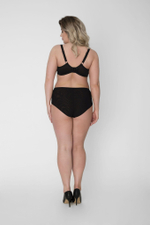 Высокие трусики из микрофибры и сетки (Размер: 5X) (Цвет: черный)