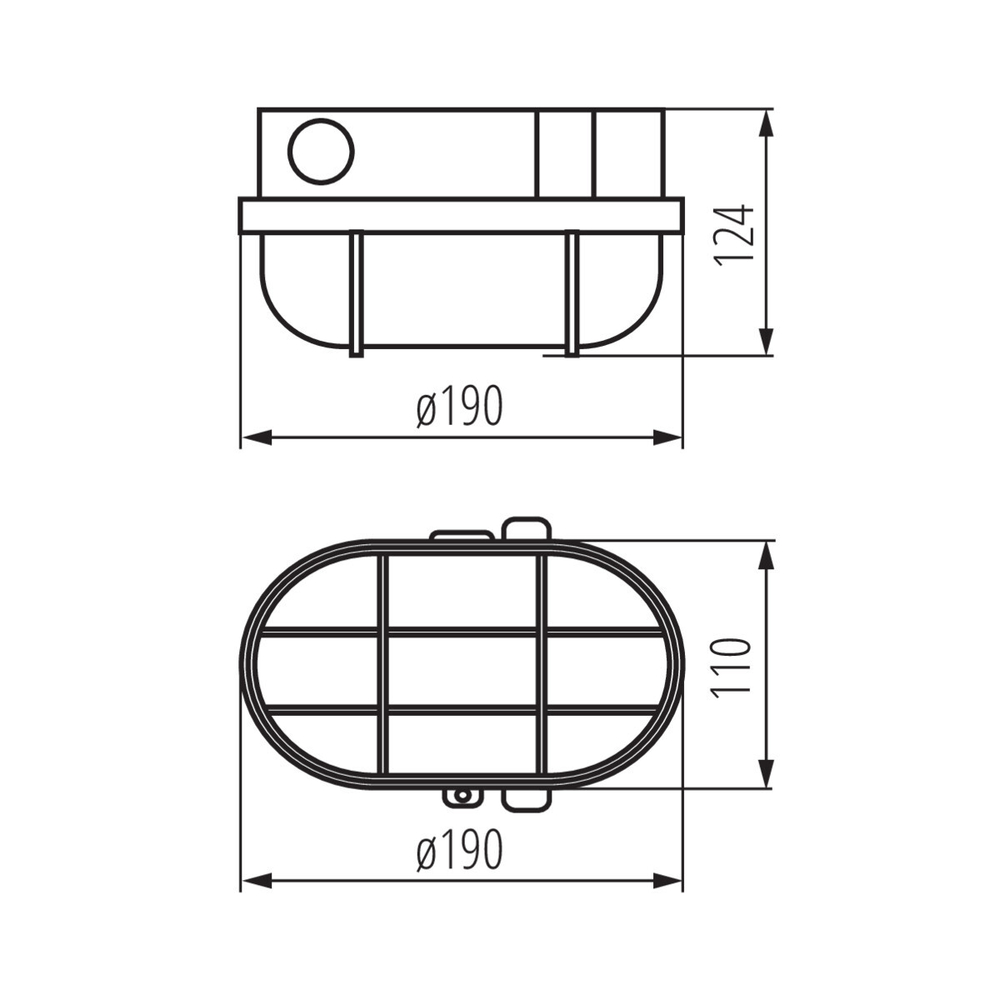 Герметичный светильник HERMI 7063NB