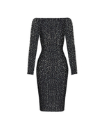 Платье миди из шифона с открытой спиной