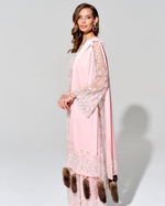 Шелковый палантин с отделкой Dubai