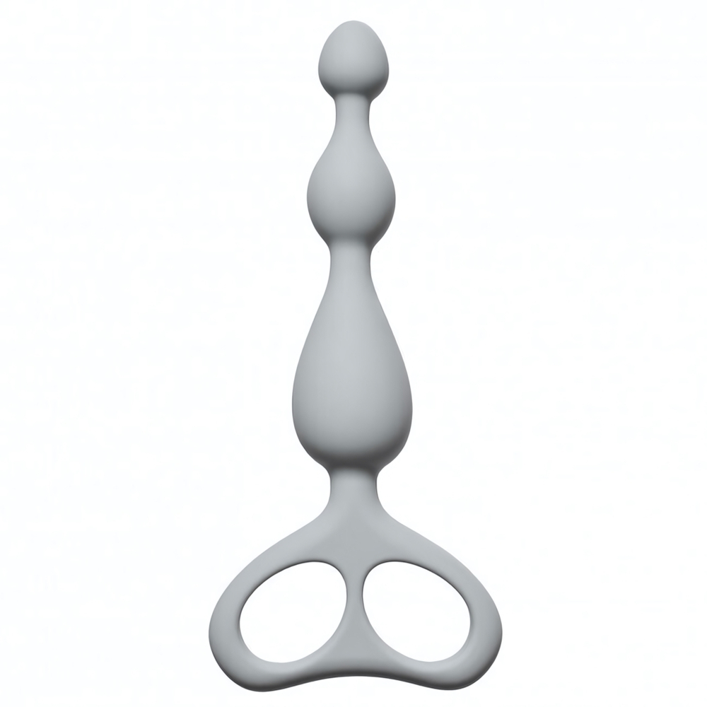 Рельефный анальный стимулятор Ultimate Beads (17 см , серый ) (Цвет: серый)