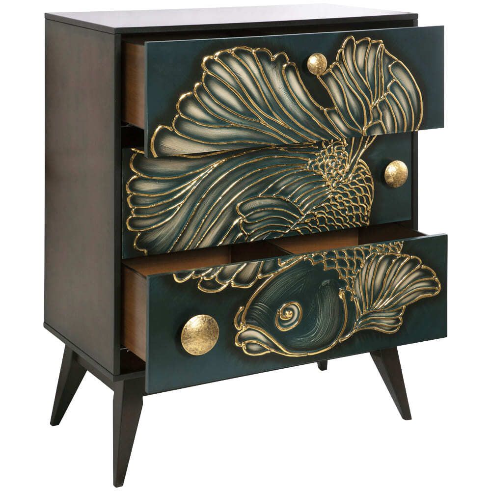 Комод Плава Лагуна с 3 ящиками