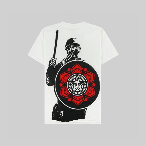 Футболка мужская Obey Riot Cop Peace Shield артикул:165262638 - купить в магазине Дайс
