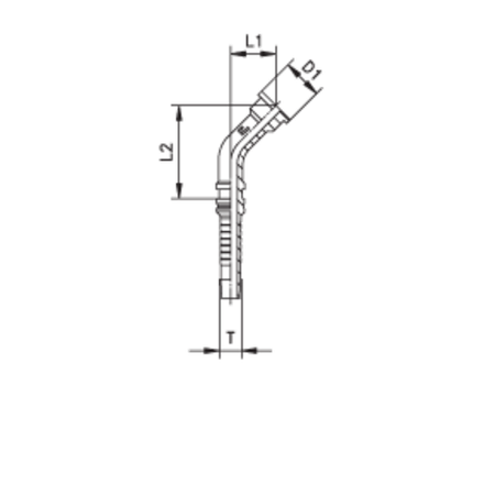 Фитинг DN 20 SFS 3/4 41.3 (45) Interlock