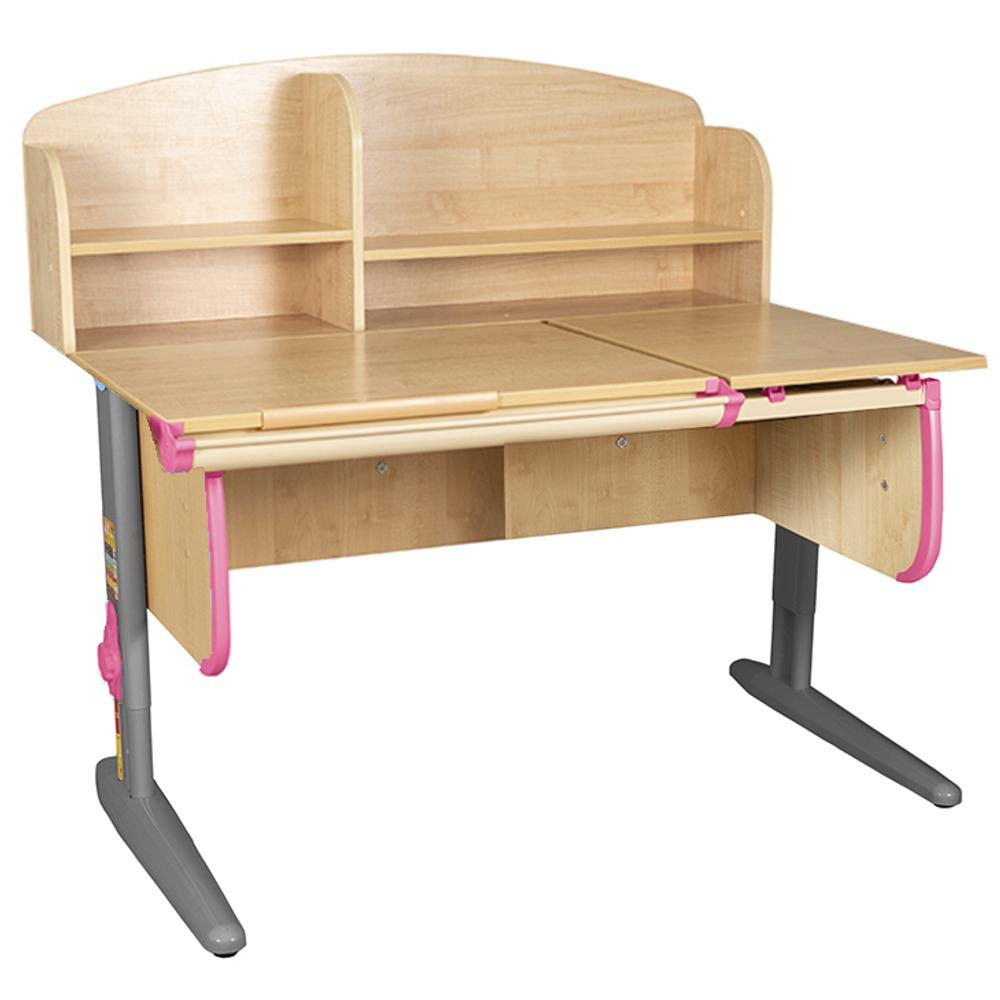 Растущая парта Дэми СУТ 25 с задней полкой СУТ.34.390 (1200×880 мм)