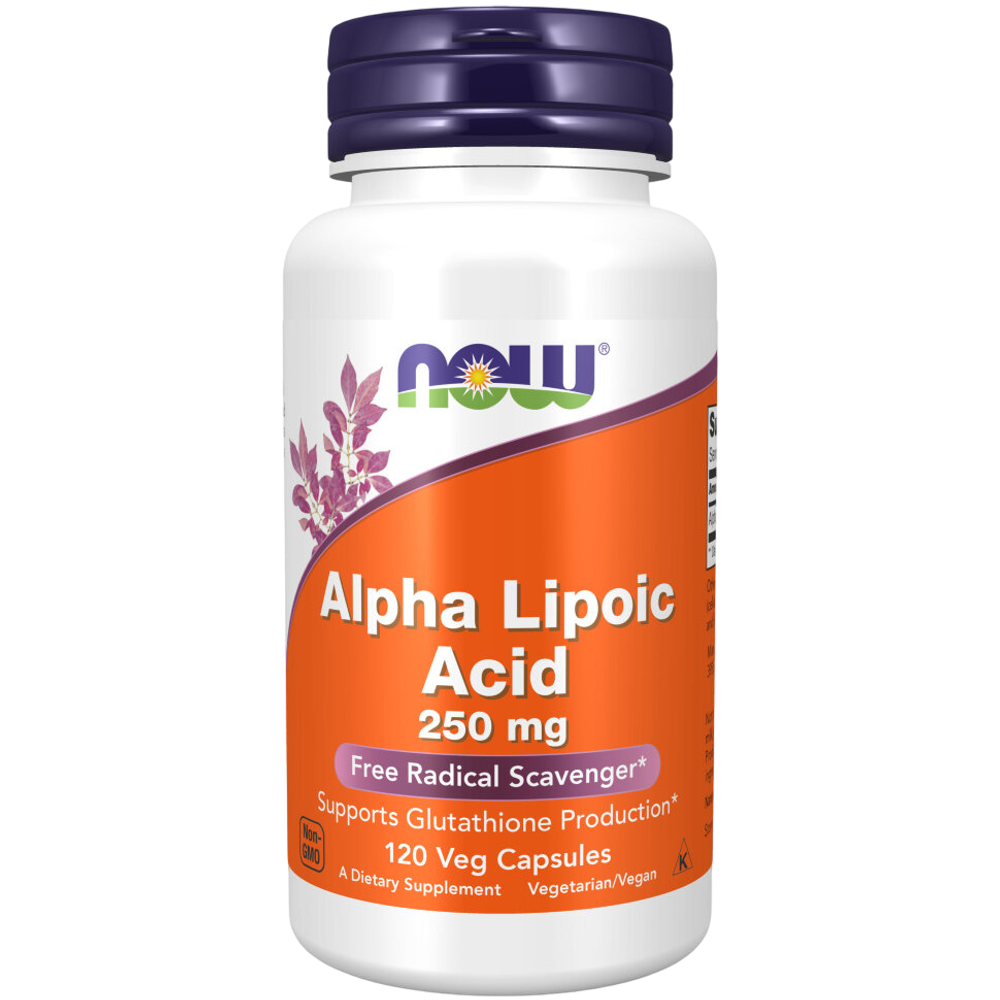 Now Foods Alpha Lipoic Acid 250 mg 60 / 120 veg capsules, Альфа-липоевая кислота