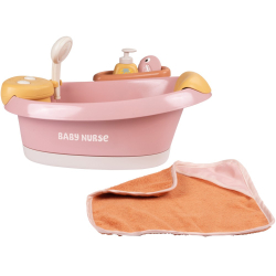 Smoby Baby Nurse - Ванночка с гидромассажем и светом Для куклы 42 см 220386