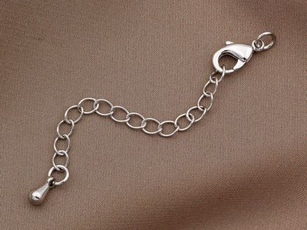 Карабин 12х6мм, с удлинителем (капля)