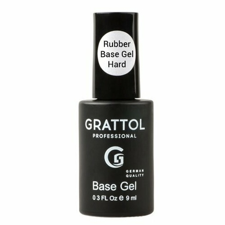 Grattol Rubber Base Hard - Каучуковая база, 9мл