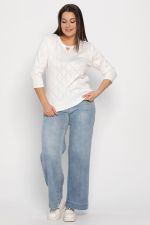 Блуза Нежный узор (молочная) Б14936-18М LT Collection