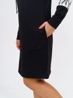 920 Платье "Черный/буквы/зеленый" SveTekst (Акция)