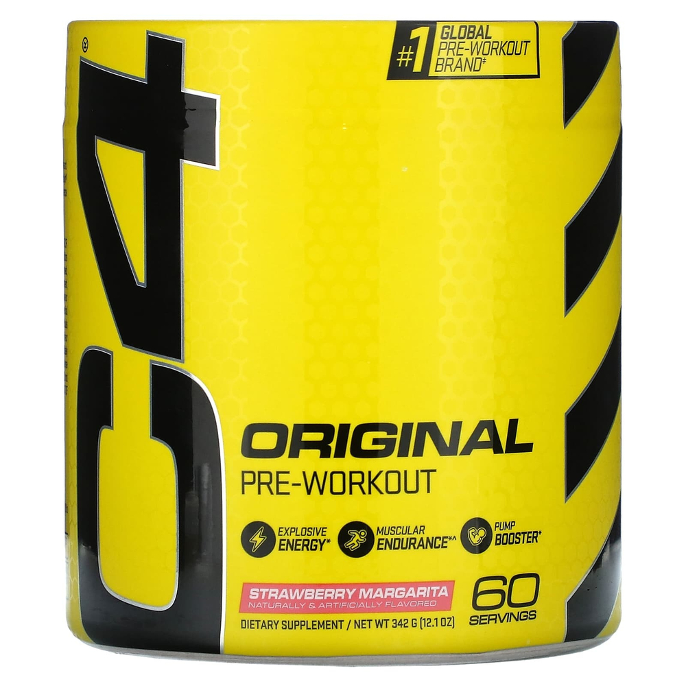 C4 / Cellucor, C4 Original Explosive, предтренировочный комплекс, со вкусом «Клубничная маргарита», 390 г (13,8 унций)