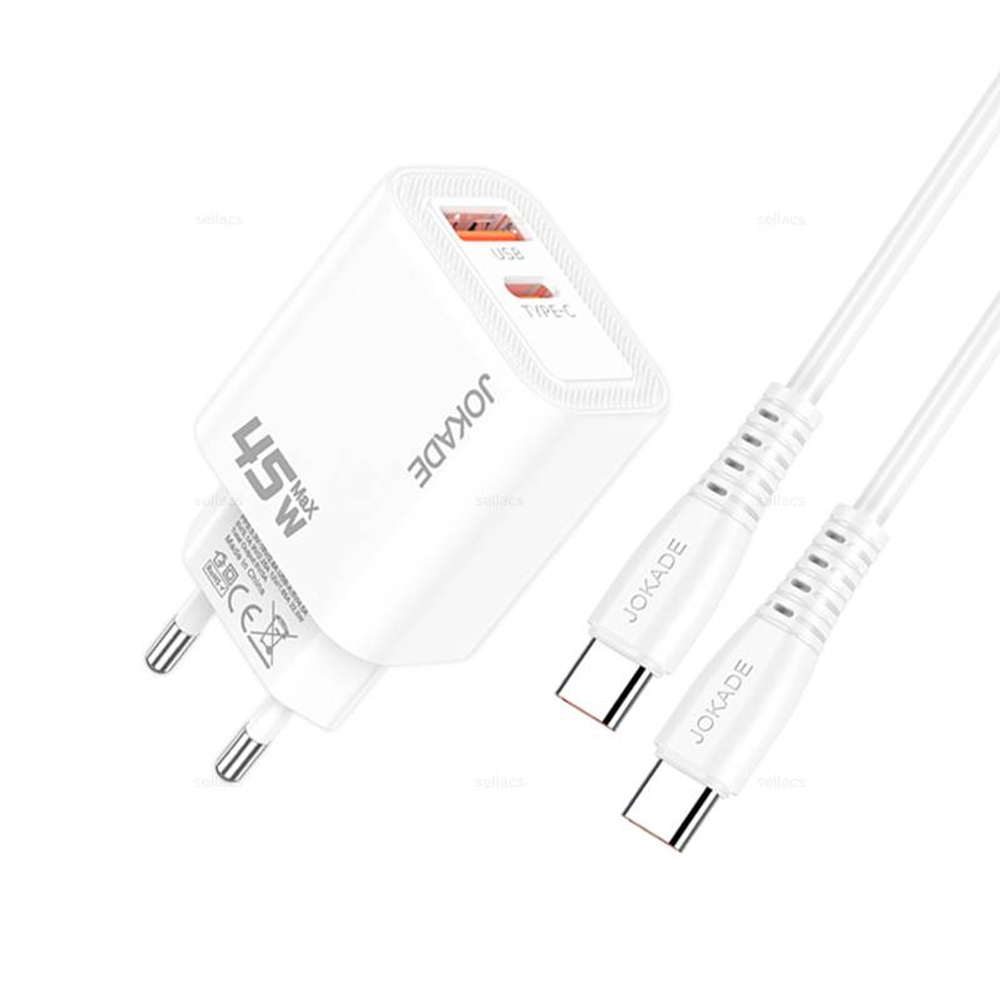 JOKADE JB0145, Зарядное устройство PD45W + 22.5W на устройства Type-C