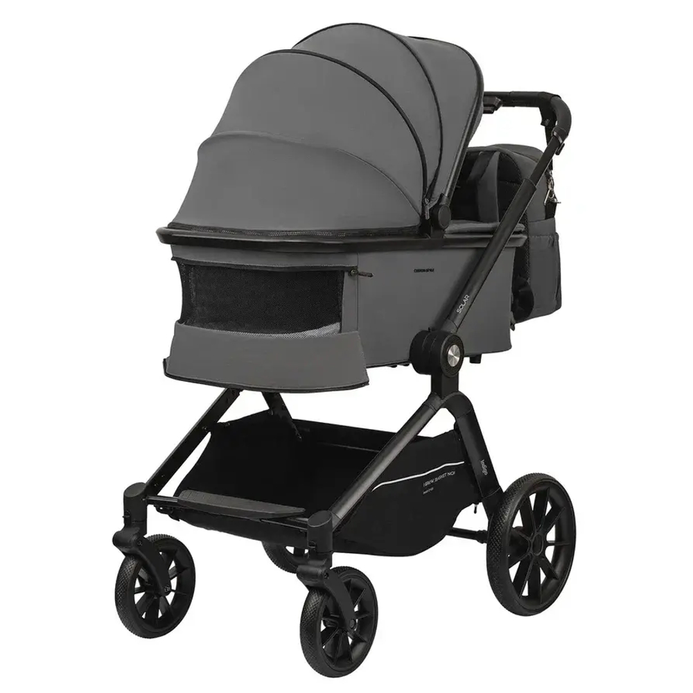 Коляска 2в1 Indigo SOLAR серый