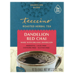 Teeccino, Жареный травяной чай, красный чай с одуванчиком, без кофеина, 10 чайных пакетиков, 60 г (2,12 унции)