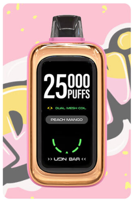 UDN BAR 25000 Peach mango - персик-манго 25000 затяжек 20мг (2%)