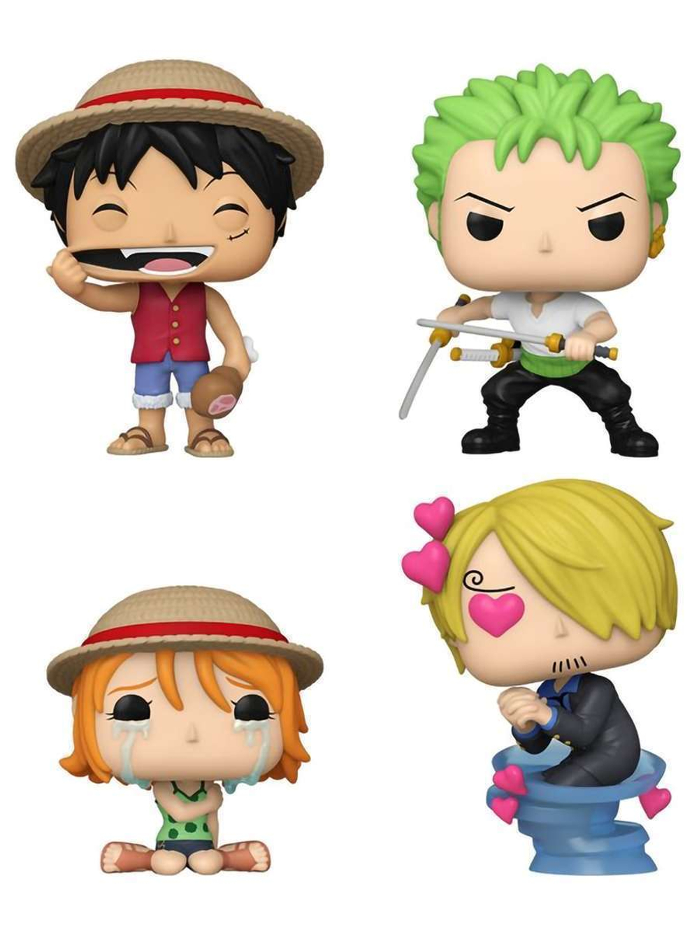 Фигурка Funko POP! Animation One Piece Refresh Luffy/Zoro/Nami/Sanji (EMEA) (Exc) 4PK 84472