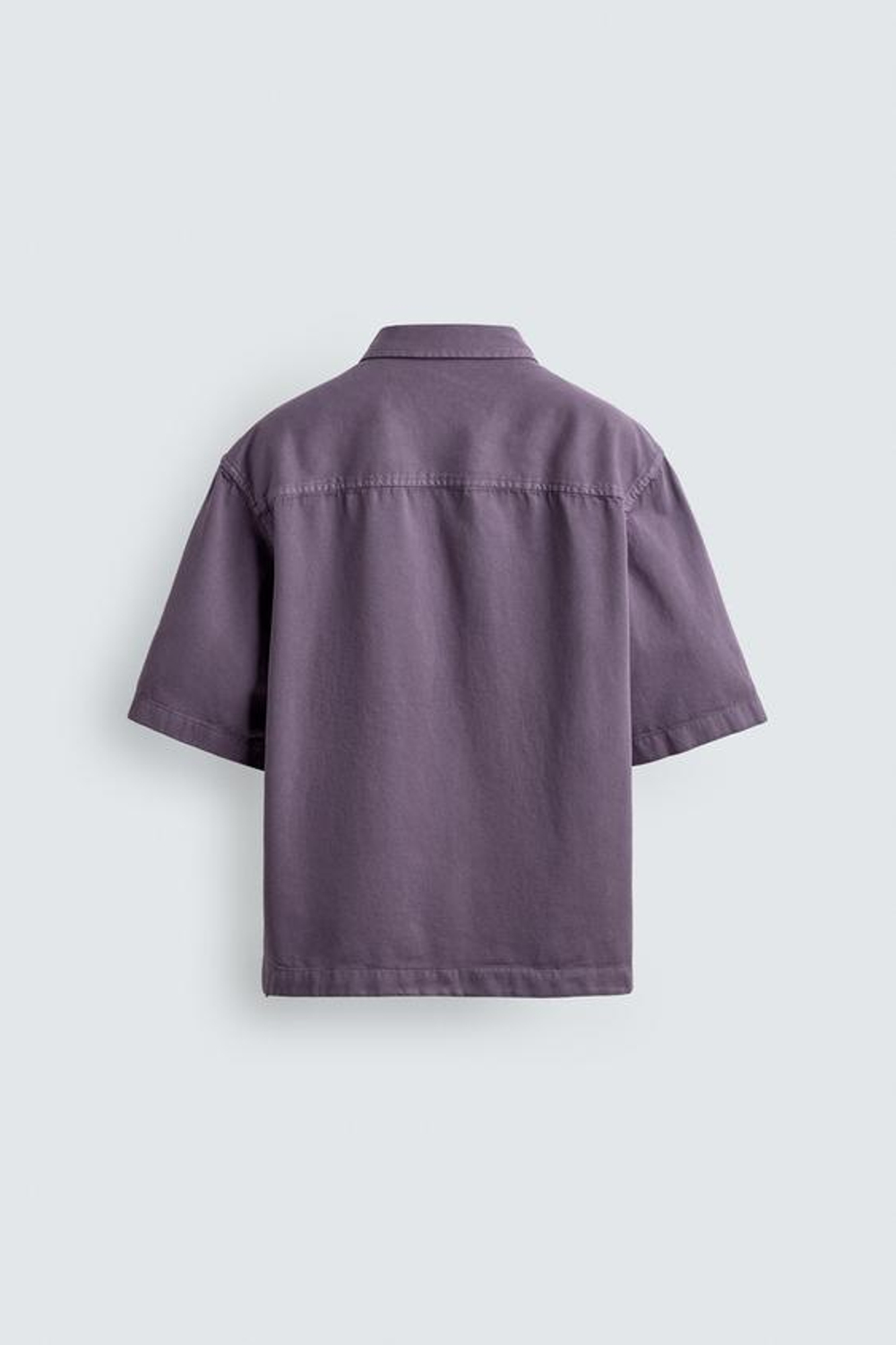 ZARA КУРТКА-РУБАШКА С ВЫШИВКОЙ, ЛИЛОВЫЙ