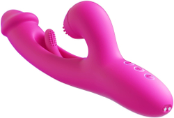 Розовый вибратор-кролик G Spot Ultra - 26,5 см.