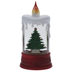 GAEM Изделие декоративное "Свеча" (подсвет, муз, вьюга, 3хААА н/п +USB), L12,5 W8 H24,5 см